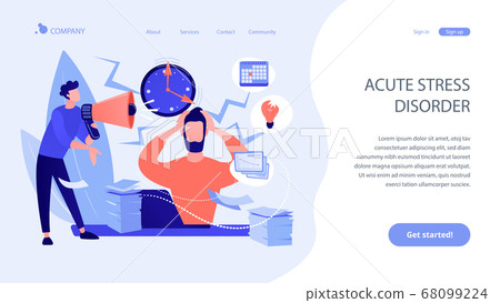 Stress concept landing page Stress concept landing page 68099224
