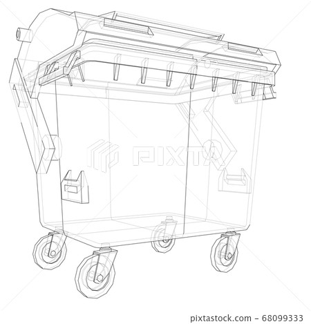 Outline Dumpster or dustbin Outline Dumpster or dustbin 68099333