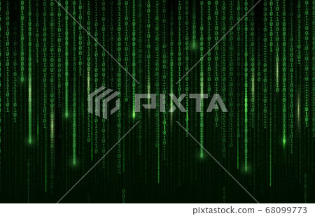 Technology background, digital binary code matrix 68099773