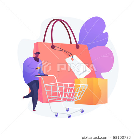 Purchasing habits abstract concept vector illustration. 68100783