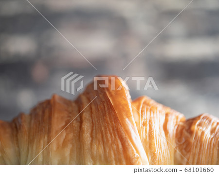 Bakery croissant close-up. Bakery croissant close-up. 68101660