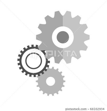Gear color illustration icon Gear color illustration icon 68102934
