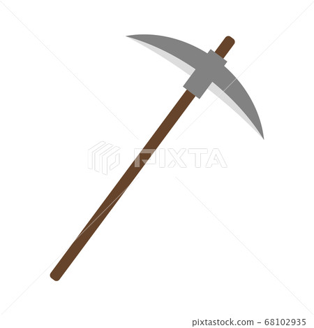 Color illustration icon of pickaxe - Stock Illustration [68102935] - PIXTA