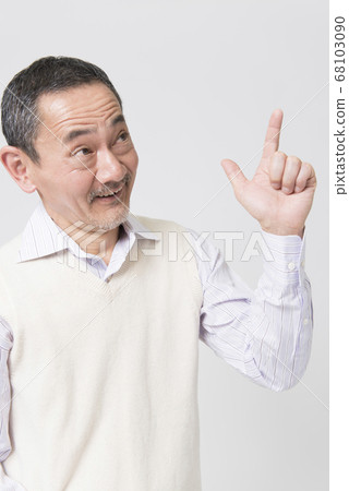 Senior men flashing Senior men flashing 68103090