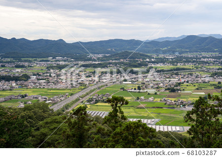 Scenery of the Kita-Kanto Expressway running in Tanuma Town, Sano City, Tochigi Prefecture, 2020 Scenery of the Kita-Kanto Expressway running in Tanuma Town, Sano City, Tochigi Prefecture, 2020 68103287