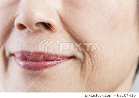Senior woman's mouth 68104430