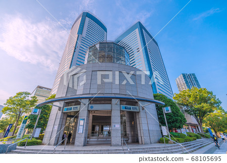 View of Toyosu Center Building, Tokyo cityscape of Japan 68105695