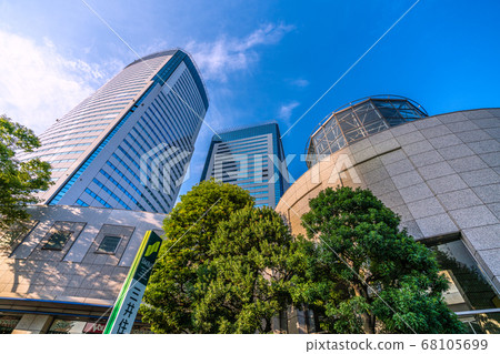 View of Toyosu Center Building, Tokyo cityscape of Japan 68105699