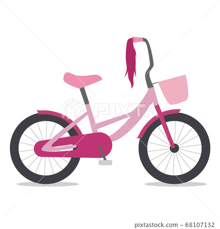 Flat illustration of children bike Flat illustration of children bike 68107132