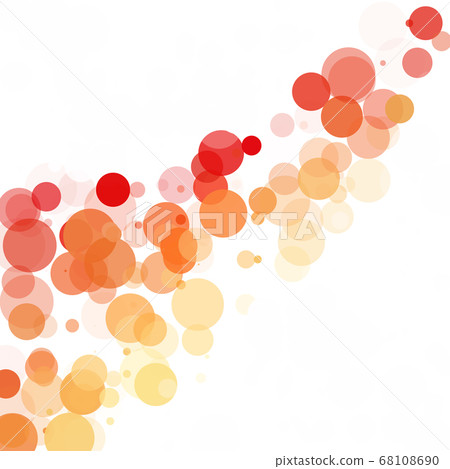 Bubbles Unique Orange Bright Vector Background 68108690