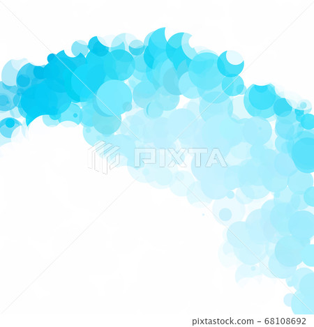 Bubbles Unique Blue Bright Vector Background 68108692