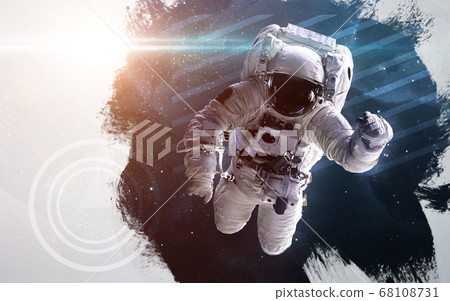 Astronaut in outer space modern art Astronaut in outer space modern art 68108731