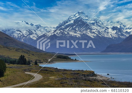 通往庫克山，新西蘭南島的路 68110320