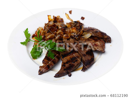 Pork liver fried with onion Pork liver fried with onion 68112190