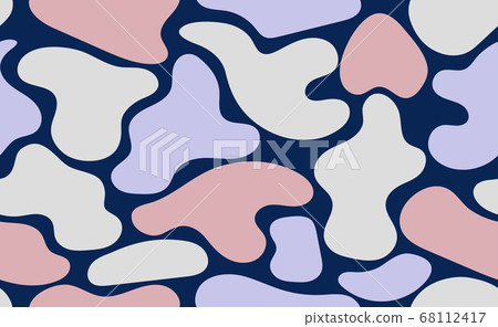 Organic hand drawn shapes. Seamless abstract biology flat pattern Organic hand drawn shapes. Seamless abstract biology flat pattern 68112417