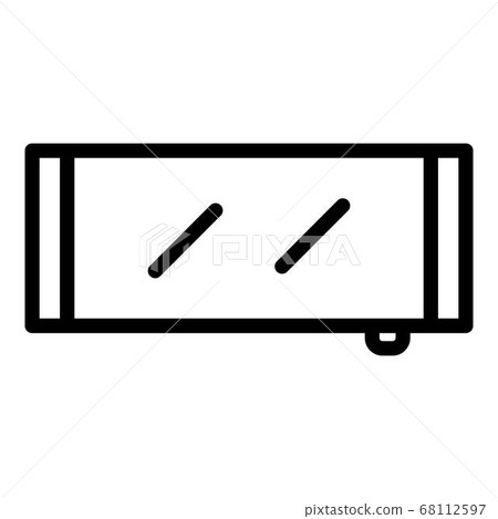 Room mirror icon, outline style 68112597