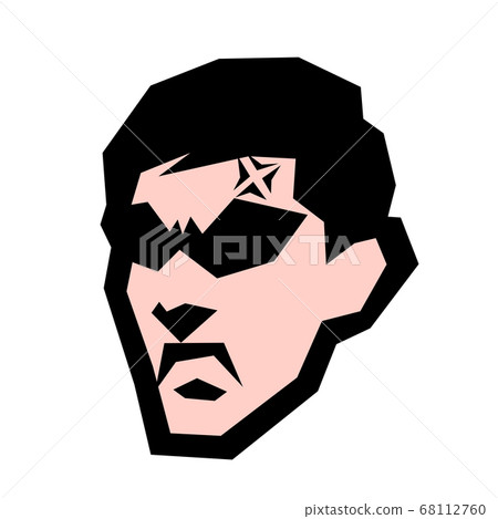 Vector, illustration, head, man, emotion, facial expression, baldness, skinhead, Sitisan, Mohican, Vector, illustration, head, man, emotion, facial expression, baldness, skinhead, Sitisan, Mohican, 68112760