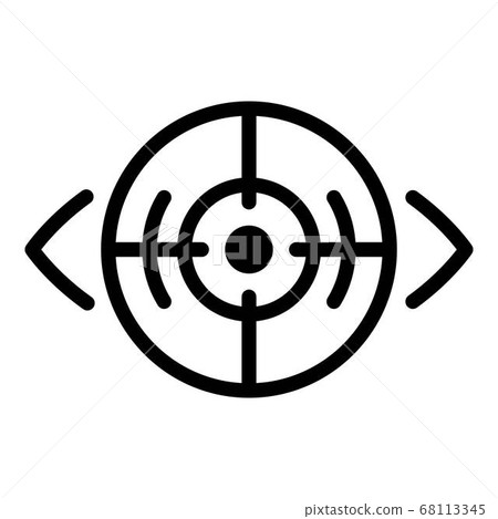 Laser eye correction icon, outline style Laser eye correction icon, outline style 68113345