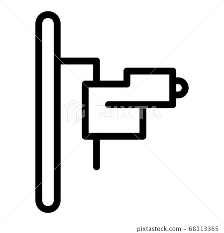 Refractometer icon, outline style 68113365