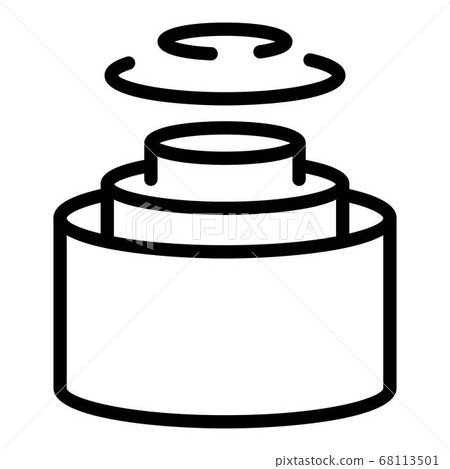 Cutaway cable icon, outline style 68113501