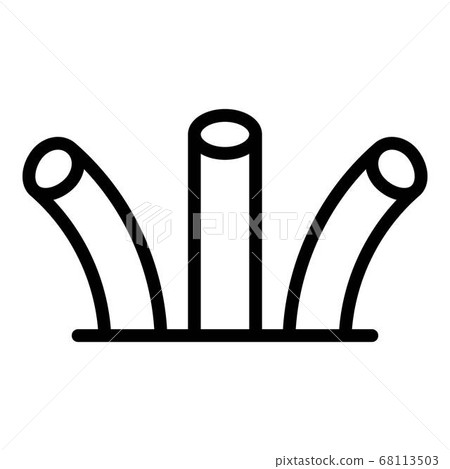 Cable end icon, outline style 68113503