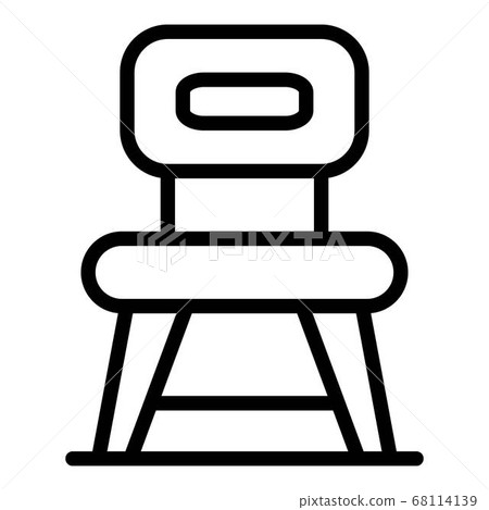 Kitchen chair icon, outline style - Stock Illustration [68114139] - PIXTA
