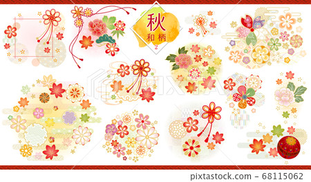 Autumn Japanese pattern set 2 68115062