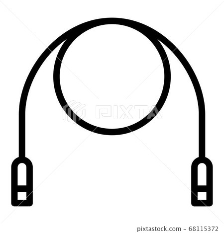 Jump rope icon, outline style 68115372