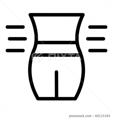 Weight loss icon, outline style Weight loss icon, outline style 68115383