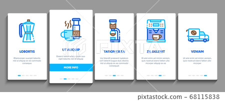 Coffee Energy Drink Onboarding Elements Icons Set Vector Coffee Energy Drink Onboarding Elements Icons Set Vector 68115838