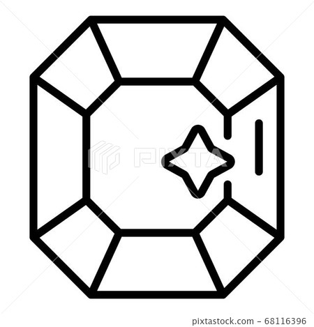 Radian jewel icon, outline style Radian jewel icon, outline style 68116396