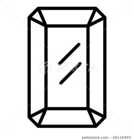Sapphire jewel icon, outline style Sapphire jewel icon, outline style 68116403