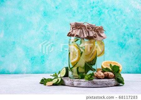 Set of various healthy detox water Set of various healthy detox water 68117283
