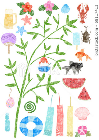 Summer tanabata set Summer tanabata set 68117413
