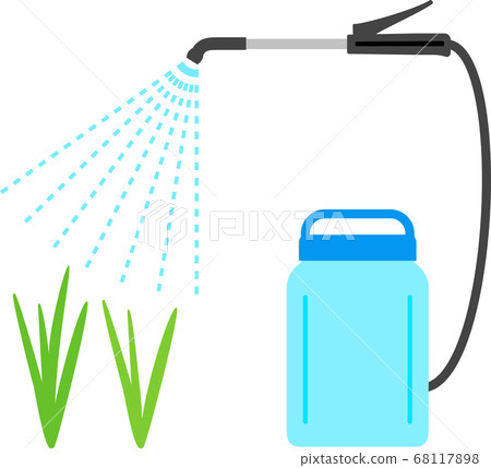 Crops sprayed with chemicals 68117898