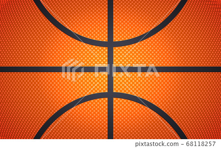 Vertical ball texture for basketball, sport background, vector illustration 68118257