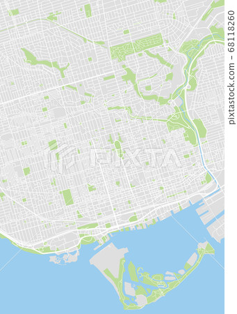 Toronto colored vector map Toronto colored vector map 68118260