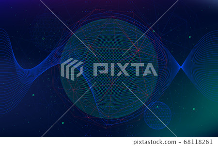 Vector infinite space background, Abstract Vector infinite space background, Abstract 68118261