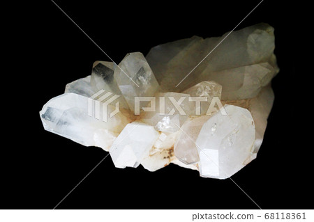 crystal isolated on the black background crystal isolated on the black background 68118361