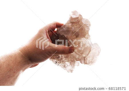 crystal isolated on the white background 68118571
