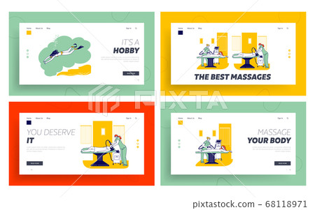 Lpg Apparatus Cosmetology, Free Diving Landing Page Template Set. Girls Spa Procedure, Women Free Diving Hobby in Ocean Lpg Apparatus Cosmetology, Free Diving Landing Page Template Set. Girls Spa Procedure, Women Free Diving Hobby in Ocean 68118971