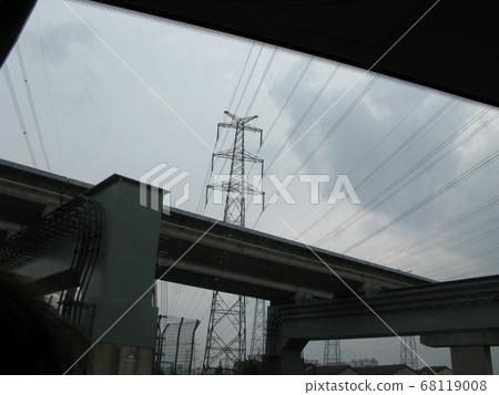 Transmission line tower under construction seen in China 68119008