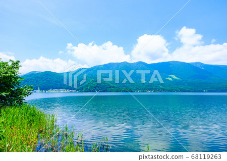 Shinshu: Aoki Lake in summer Shinshu: Aoki Lake in summer 68119263