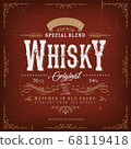 Vintage Whisky Label For Bottle 68119418