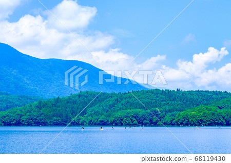 Shinshu: Aoki Lake in summer 68119430