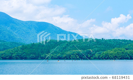 Shinshu: Aoki Lake in summer 68119431