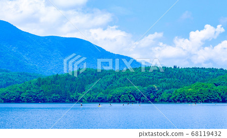 Shinshu: Aoki Lake in summer 68119432