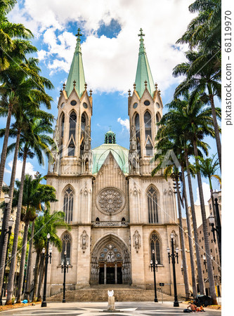 The Sao Paulo See Metropolitan Cathedral in Brazil The Sao Paulo See Metropolitan Cathedral in Brazil 68119970