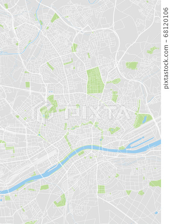 Frankfurt am Main colored vector map Frankfurt am Main colored vector map 68120106