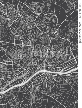 Frankfurt am Main city plan, detailed vector map Frankfurt am Main city plan, detailed vector map 68120108